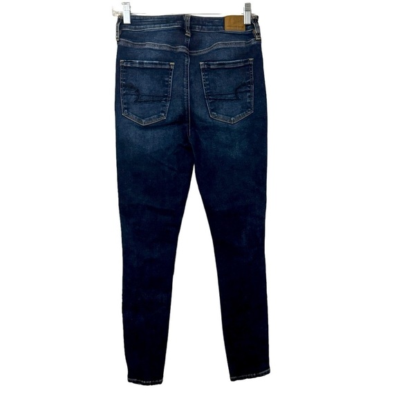 American Eagle Next Level Stretch Super Hi Rise Jegging Jeans Distressed Womens - Picture 2 of 10